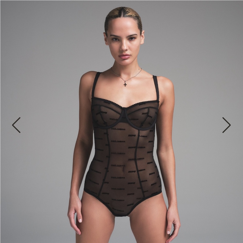 Mesh brief bodysuit